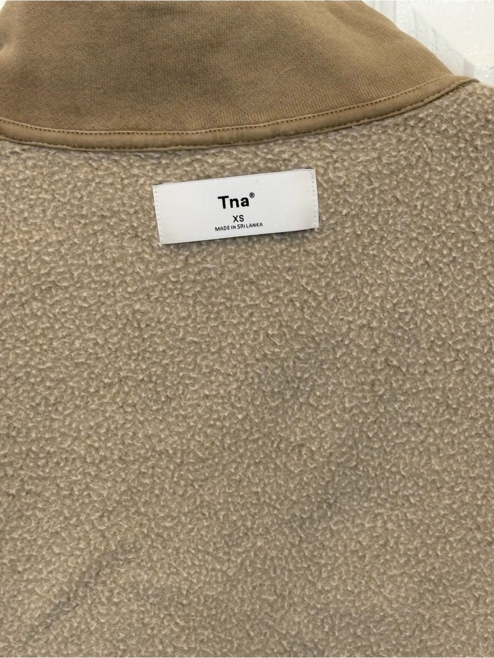 Tna Cropped Quarter-Zip Pullover - Tan #1490 - Picture 5 of 16